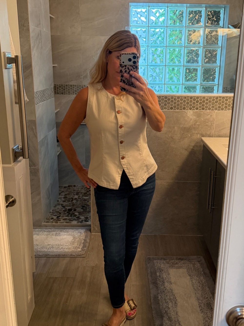 Time and Tru denim vest